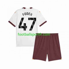 Tenue Manchester City Phil Foden 47 Enfant Exterieur 2023-2024 Maillot de Foot